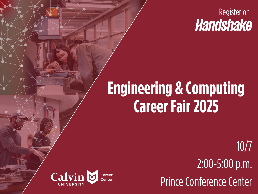 Calvin Engineering & Computing Career Fair 2025: Tue, Oct 7 2025, 2 ...